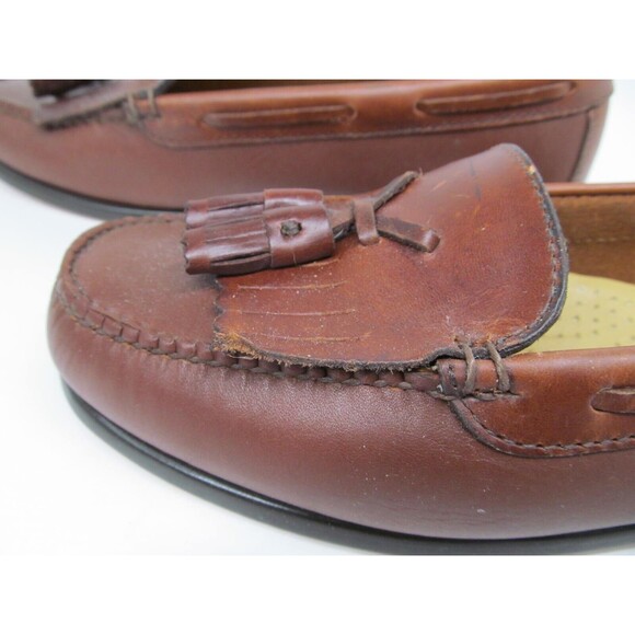 G.H. Bass & Co. Jackie Brown Leather Tassel Loafers Size 7 - Picture 6 of 15